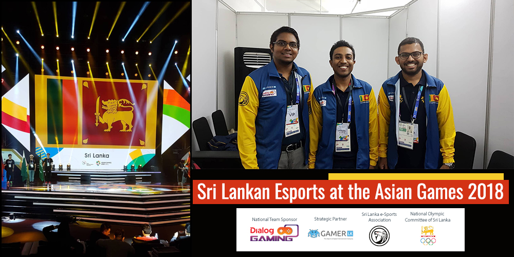 Sri Lankan Esports athlete to represent nation at the Asian Games 2018