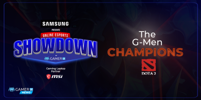 The G-men take down PnX Solan Esports to win DOTA 2 at the Samsung Online Esports Showdown