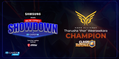 Tharusha ‘thor’ Weerasekara is the Clash Royale Champion at the Samsung Online Esports Showdown