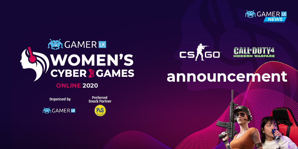 Women’s COD4 & CSGO team events cancelled, solo events to continue