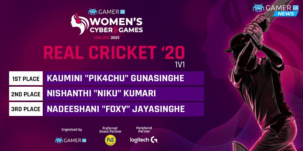 PiK4CHU wins her 2nd back to back WCG Real Cricket 20 tournament