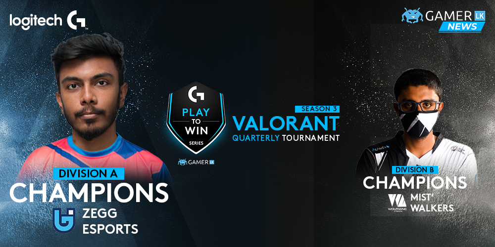 ZeGG eSports earn their 3rd victory at the Logitech G Play to Win Season 3 Valorant Tournament