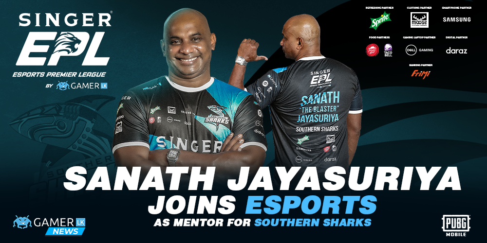 Sanath Jayasuriya joins Gamer.LK’s SINGER Esports Premier League