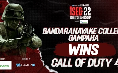 Bandaranayake College Gampaha Wins Gold in Call of Duty in Day 1 of ISEC ‘22